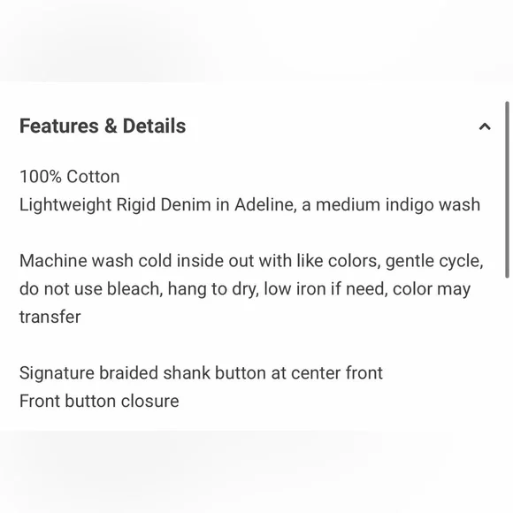 Rag & Bone Drew Denim Jacket
Lightweight Rigid Denim in Adeline - Picture 5 of 8